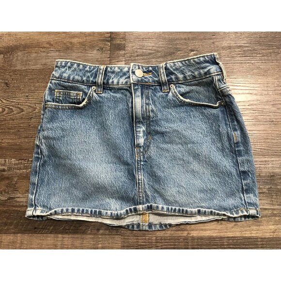 Pacsun Size 24 Denim Blue Jean Mini Skirt - Picture 1 of 4